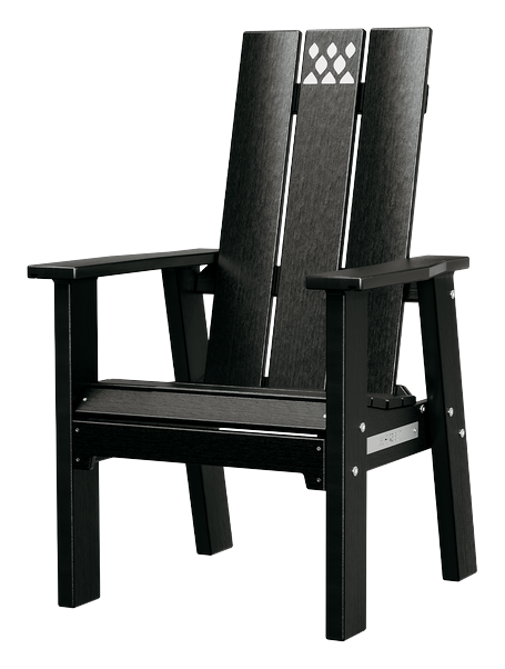 Breeo X Series chair in black poly lumber